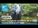 Nigeria : une sculpture symbole de la lutte contre le braconnage • FRANCE 24