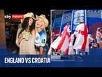 England fans in Dallas for their opening game of the World Cup against Croatia