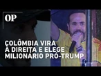Colômbia vira à direita e escolhe conservador pró-Trump para presidente