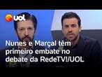 Debate RedeTV/UOL: Nunes cita rejeição a Marçal, que rebate: 'Tchutchuca do PCC': veja embate