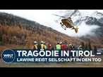 FÜNF DEUTSCHE TOT: Gewaltige Lawine reißt Bergsteiger mit sich - Zwei Männer gerettet