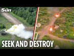 Ukrainian drones hunt down and DESTROY Russian vehicles to slow war march