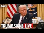 LIVE: Trump signs executive orders following India tariff announcement