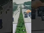WATCH: Truck flips in VIOLENT highway chain-reaction CRASH #foxnews #news #us #fox