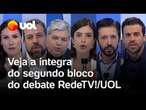 Debate RedeTV/UOL: Boulos fala de Janones, Marçal critica Bolsa Família e+: veja íntegra do 2º bloco