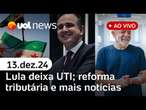 Lula deixa UTI e posta vídeo caminhando; STF condena Roberto Jefferson e mais ao vivo | UOL News