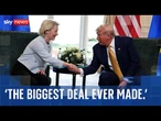 Trump hails 'biggest deal ever' after striking EU trade agreement