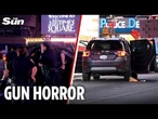 Three hurt after teen gunman opens fire in Times Square with car 'hit by bullets' as crowds flee