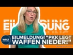EIL: Kurdische Arbeiterpartei PKK erklärt Selbstauflösung! Friedensinitiative mit Türkei!