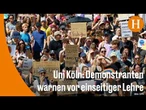 Köln: Proteste bei Eröffnung von Adenauer School durch Kanzler Merz