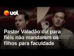 Pastor André Valadão diz a fiéis para não mandarem filhos para faculdade: 'Vai vender picolé'; vídeo