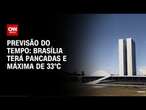 Previsão do Tempo: Brasília terá pancadas e máxima de 33°C | CNN NOVO DIA