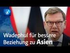 Asien-Tour: Wadephul will Handelsbeziehungen stärken
