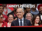 Canadian Prime Minister Mark Carney outlines new government’s priorities