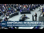 BERLIN: Empörung im Bundestag - Keine Schweigeminute für die Opfer des Hamas-Massakers