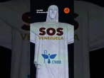 Projeção no Cristo Redentor homenageia vítimas na Venezuela