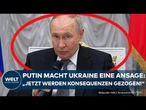 UKRAINE-KRIEG: Putin äußert sich nach angeblichem Ukraine-Angriff in Luhansk - Klare Drohungen!