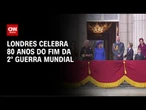 Dia da Vitória: família real britânica aparece na varanda do Palácio de Buckingham | LIVE CNN