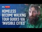 People who have experienced homelessness become walking tour guides