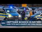 PARSBERG UND FÜRTH: Zwei Feste und zwei Tote! Schüsse und Messerattacke in Bayern