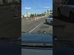 Stolen car jumps opening drawbridge during police chase #policechase #viral