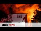 High winds, lack of rain and climate change stoking California fires, say experts | BBC News