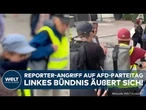ERFURT: Antifa-Angriff auf Reporter! Linkes Bündnis zieht Bilanz zu Protesten gegen AfD-Parteitag