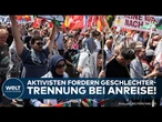 DÜSSELDORF: Aufruhr um Palästina-Demo | Busse getrennt für Männer & Frauen