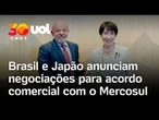 Lula e premiê do Japão anunciam negociações para acordos comerciais com o Mercosul durante o G7