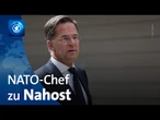 NATO-Generalsekretär Rutte: Situation in Nahost „besorgniserregend“