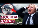 МОСКВА ЗДРИГНУЛАСЯ! Після рекордного нальоту ДРОНІВ спалахнув один із головних НПЗ РФ