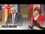 Sky News Press Preview | Adam Boulton and Baroness Arlene Foster | Wednesday 29 October 2025