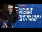 Mushroom murderer Erin Patterson left me 'half alive', sole survivor says