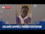 Two teenagers sentenced for fatal stabbing of 15-year-old Daejaun Campbell | Cameras in court