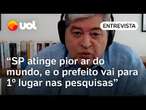 Datena ataca Nunes após Datafolha: 'SP atinge pior ar do mundo, e o prefeito vai para o 1º lugar'