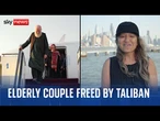 Former Afghan prisoner cries tears of joy as elderly couple held with her freed by Taliban