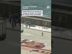 Port used as makeshift morgue for Venezuela earthquake victims