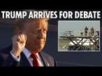 LIVE: Donald Trump arrives in Philadelphia ahead of crunch presidential debate with Kamala Harris