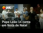 Papa Leão 14 canta 'Feliz Navidad' em festa de Natal no Peru; veja vídeo de 2014