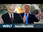KAMPF UM UKRAINE: Nerven-Krieg - US-Präsident Trump will Montag erneut mit Putin telefonieren | LIVE