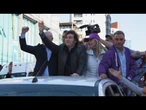 Milei sofre ataque com pedras durante ato de campanha na Argentina | AFP