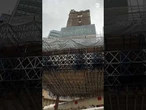 Historic church lifted 50 feet in the air during office build