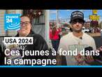 Ces jeunes à 100 % derrière leur candidat pour la présidentielle américaine • FRANCE 24