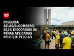Atlas/Bloomberg: 52,1% discordam de penas aplicadas a réus do 8/1 | LIVE CNN