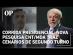 Pesquisa CNTMDA Lula lidera cenário de segundo turno contra Flávio Bolsonaro