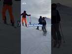 Dad goes into meltdown on ski slopes