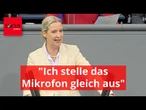 Klöckner will Weidel-Rede stoppen - AfD-Chefin brüllt einfach weiter