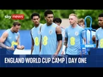 England World Cup squad hold first training session in Florida