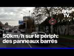 Des panneaux et des radars vandalisés sur le périphérique parisien