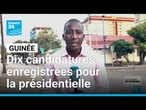 Présidentielle en Guinée : dix candidats déposent leur dossier, sans figure majeure de l’opposition